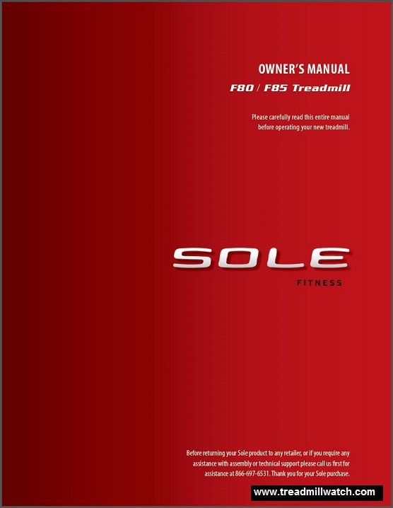 012 sole f80 owners manual