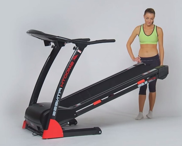compact treadmill folding step 3