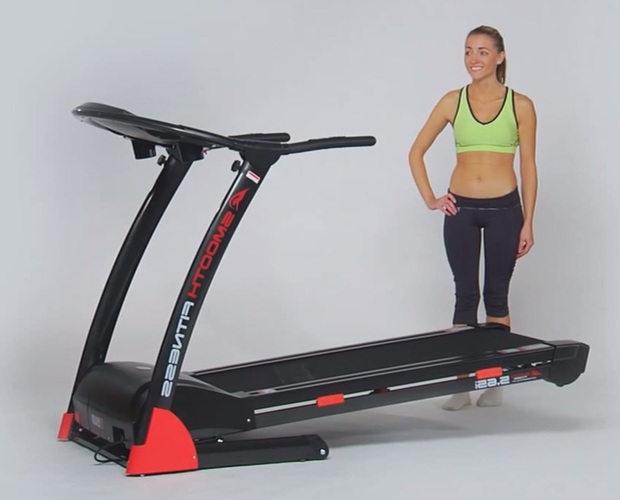 compact treadmill folding step 4