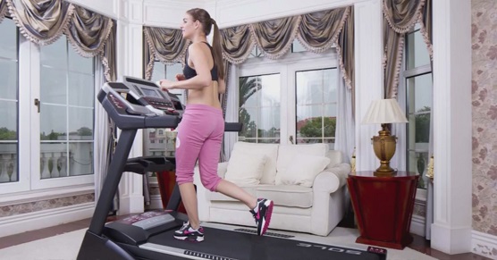 women on sole treadmill